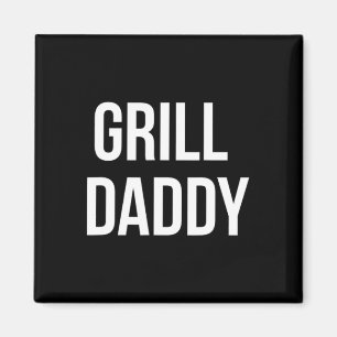 Funny Grill Daddy Bbq And Smoking For Father's Day Magnet
