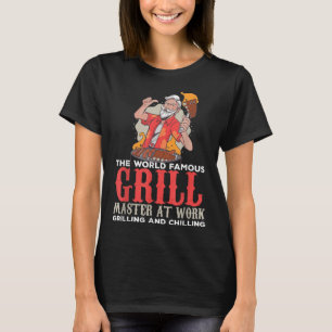 Funny Grill Master Bbq Lovers Foodies Chef Smoked T-Shirt