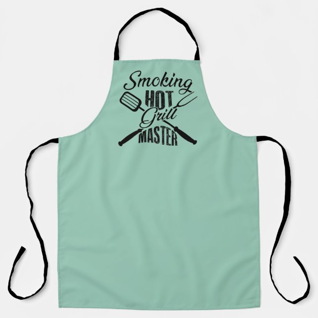 Funny grill Master word art  Apron (Front)