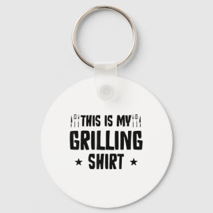 Funny Grilling Barbecue Bbq Griller Smoker Pitmast Key Ring