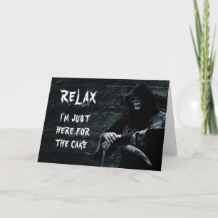Funny Grim Reaper Birthday Card