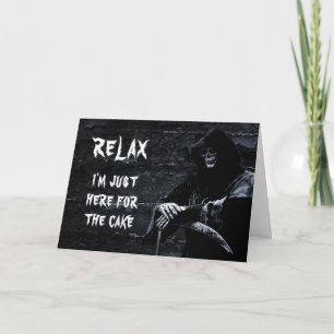 Funny Grim Reaper Birthday Card