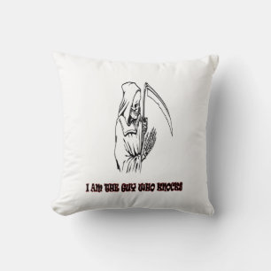 Funny Grim Reaper Quote Spooky Halloween Night Cushion