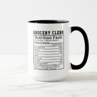 Funny Grocery Clerk Nutrition Facts Stocker Gift