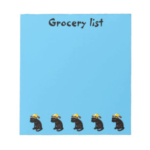 Funny Grocery List For Kids Notepad