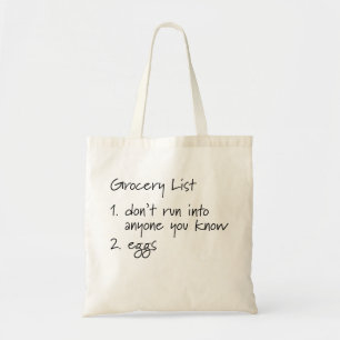 Funny Grocery Tote Bag