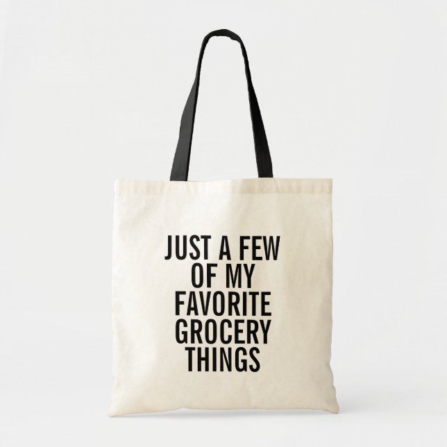 Funny Grocery Tote Bag (Front)