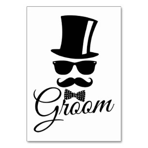 Funny groom table number
