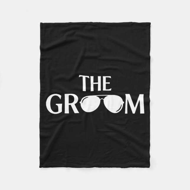 Funny Groom Wedding Bachelor Party 3 Fleece Blanket (Front)