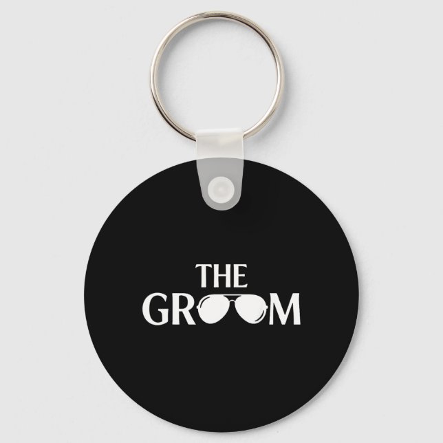 Funny Groom Wedding Bachelor Party 3 Key Ring (Front)