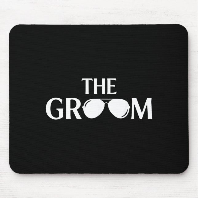 Funny Groom Wedding Bachelor Party 3 Mouse Pad (Front)