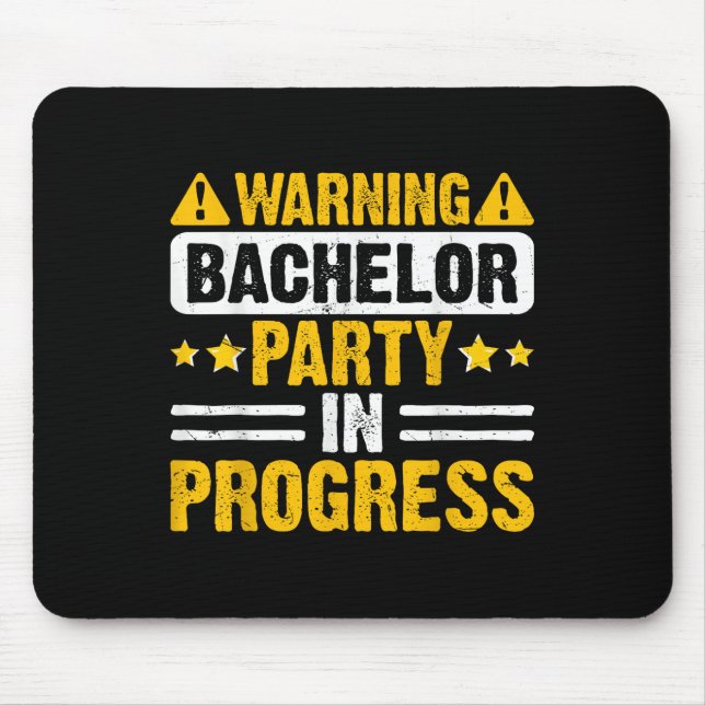 Funny Groom Wedding Bachelor Party _5  Mouse Pad (Front)