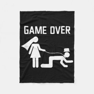 Funny Groom Wedding Bachelor Party _6  Fleece Blanket