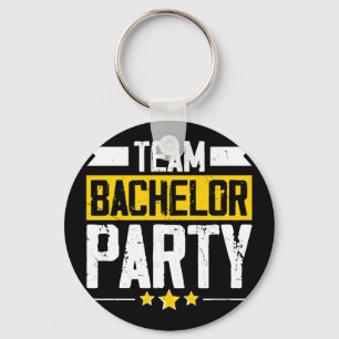 Funny groom wedding bachelor party long sleeve key ring