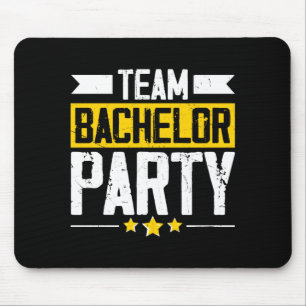 Funny groom wedding bachelor party long sleeve mouse pad