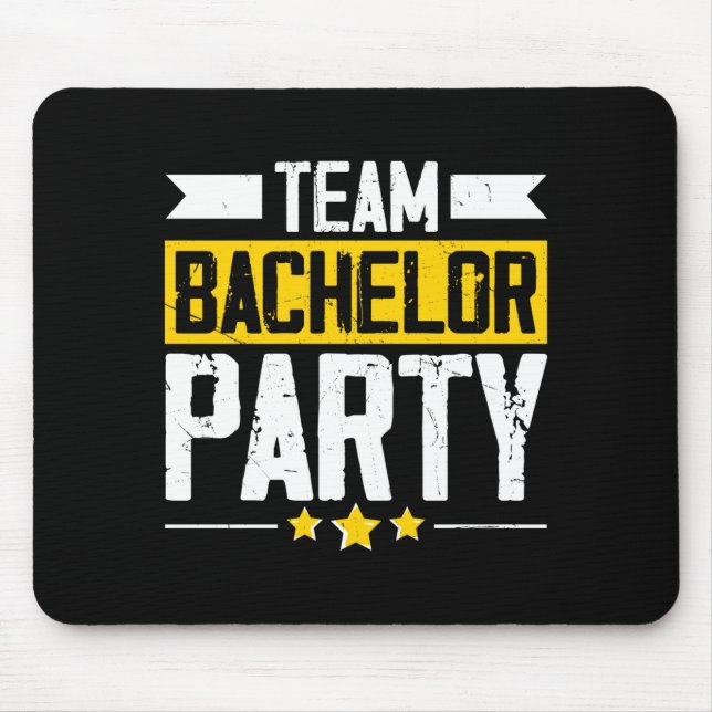 Funny groom wedding bachelor party long sleeve  mouse pad (Front)