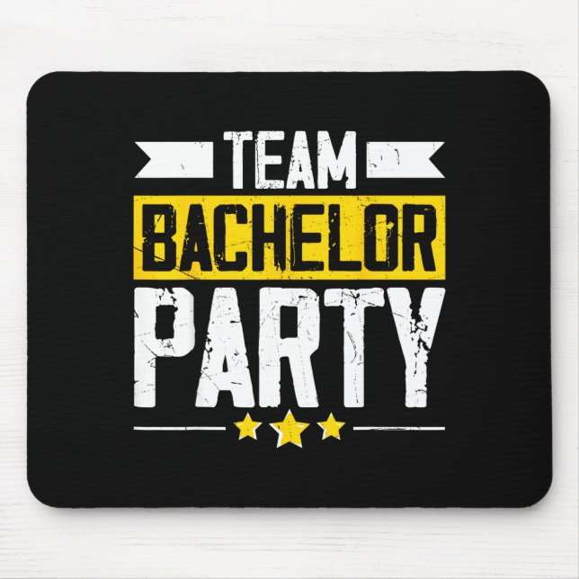 Funny Groom Wedding Bachelor Party Mouse Pad (Front)