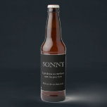 Funny Groomsman Gift Black and White Beer Bottle Label<br><div class="desc">You're iced! Give this funny groomsman gift to your wedding party to say yes to being part of your special day</div>