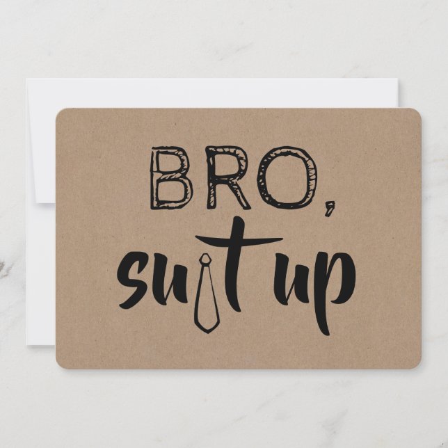 Funny Groomsman or Best Man Proposal Invitation (Front)