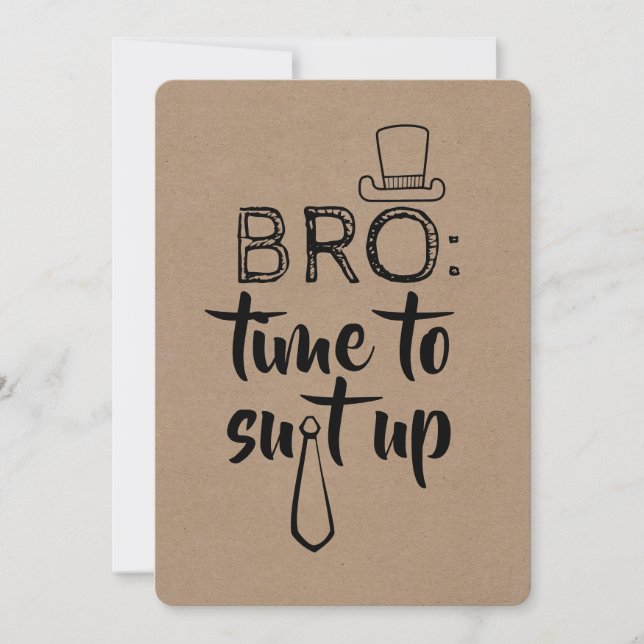 Funny Groomsman or Best Man Proposal Invitation (Front)