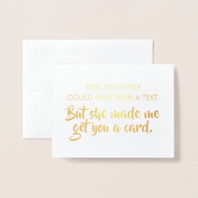 Funny Groomsman Proposal - This Could Have Been Foil Card (Front With Envelope)