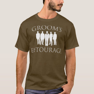 Funny GroomsmenGrooms Entourage Wedding Party  T-Shirt