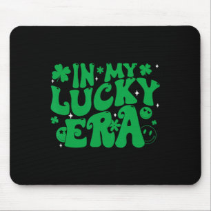 Funny Groovy St Patricks Day Shamrock In My Lucky  Mouse Pad