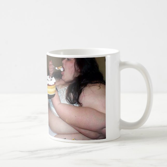 Funny Gross out Fat Slob Comedy Coffee Mug (Right)