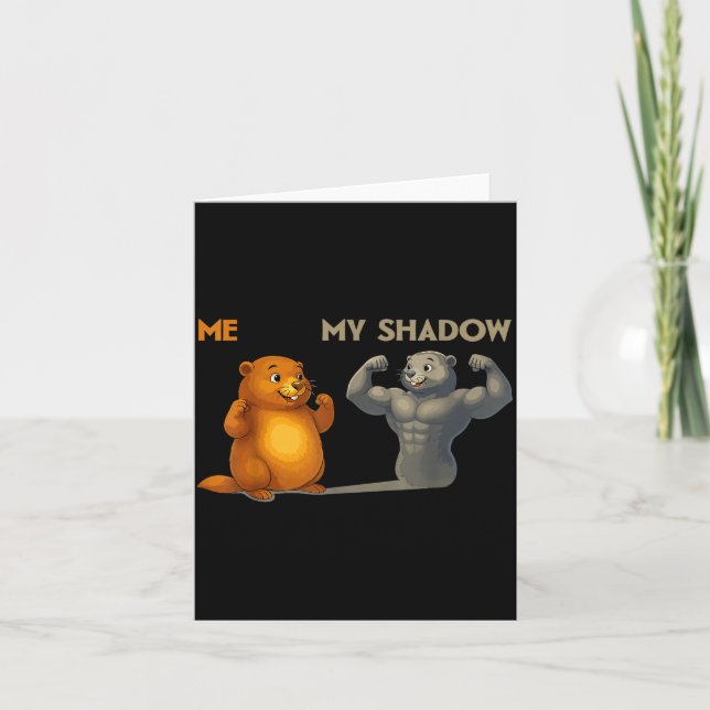 Funny Groundhog Day  Card (Front)