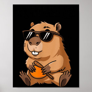 Funny Groundhog Ok I Pull Up Sungles Poster