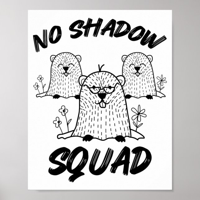 Funny Groundhog Squad Happy Groundhog Day 2026  Poster (Front)