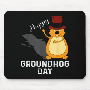 Funny Groundhog Tee For Happy Groundhog Day Lover  Mouse Pad