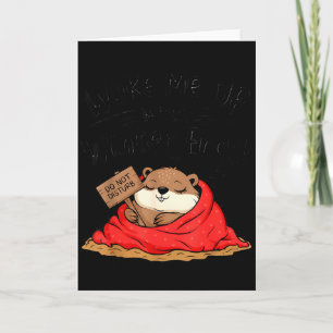 Funny Groundhog Wake Me Up When Winter Ends Ground Card