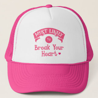 Funny Group Bachelorette Most Likely Break Heart Trucker Hat