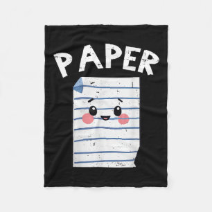 Funny Group Halloween Outfit - Rock Paper Scissors Fleece Blanket