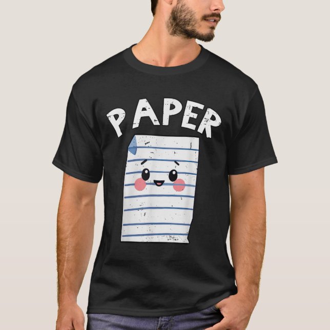 Funny Group Halloween Outfit - Rock Paper Scissors T-Shirt (Front)