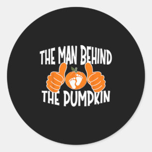 Funny Growing A Little Pumpkin The Man Behind The Classic Round Sticker
