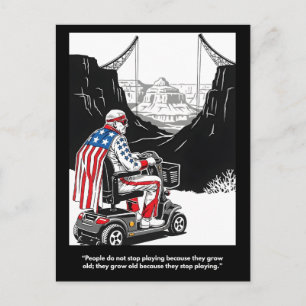 Funny Growing Older themed Postcard