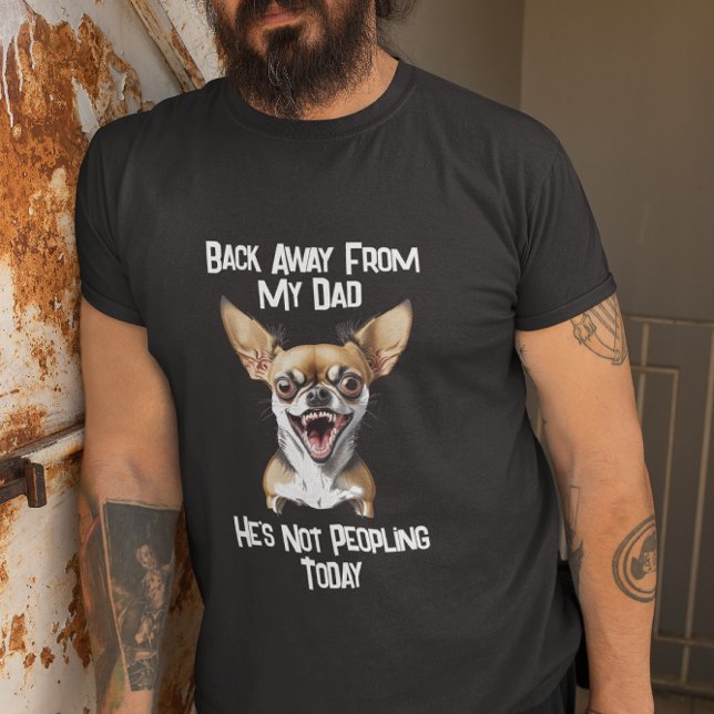 Funny Growling Chihuahua Dog Humour T-Shirt (Creator Uploaded)
