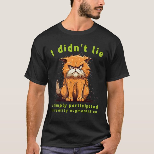 Funny grumpy Animals with reality augmentation for T-Shirt (Front)