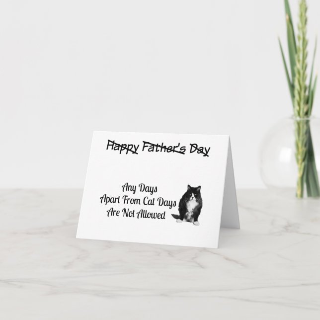 Funny Grumpy Cat Fathers Day Card (Front)