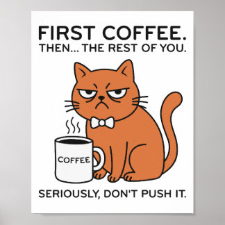 Funny Grumpy Cat Framed Art Print