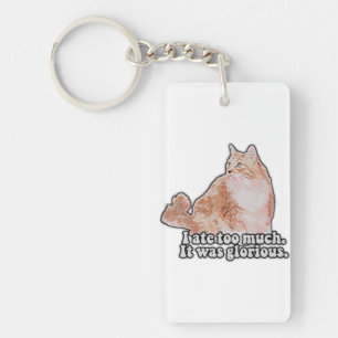 Funny grumpy cat meme for cat and kitty lovers key ring