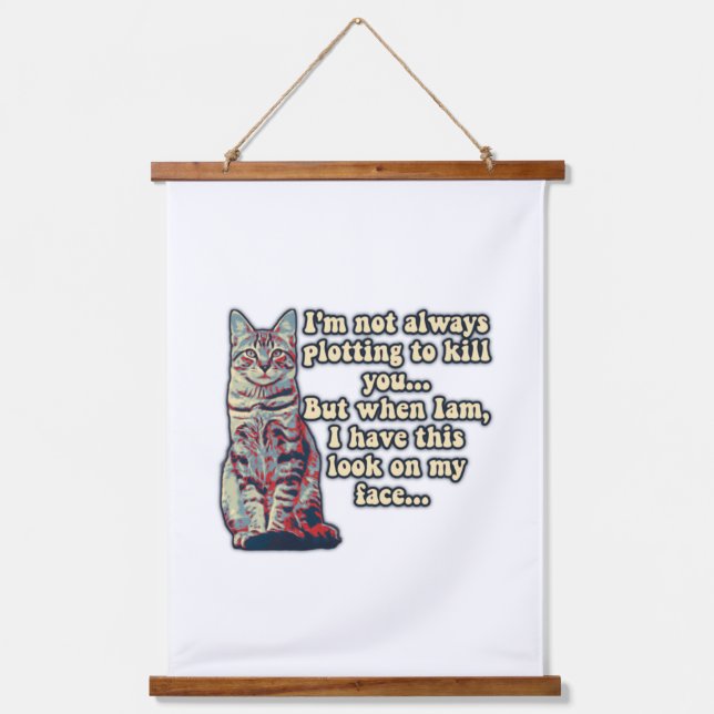 Funny grumpy cat meme for cat lovers and owners  hanging tapestry (Front)