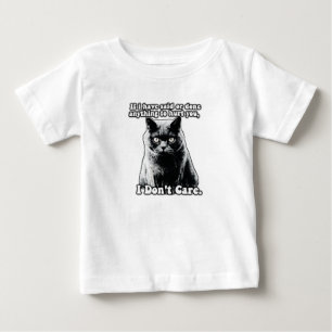 Funny grumpy cat meme for kitten persons & owners baby T-Shirt