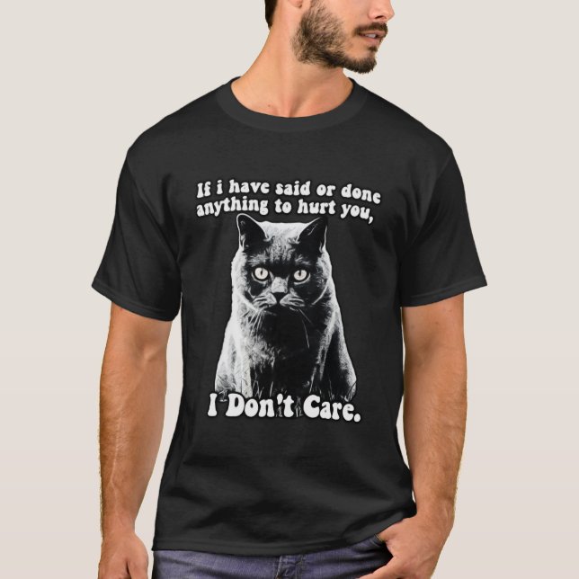 Funny grumpy cat meme for kitten persons & owners T-Shirt (Front)