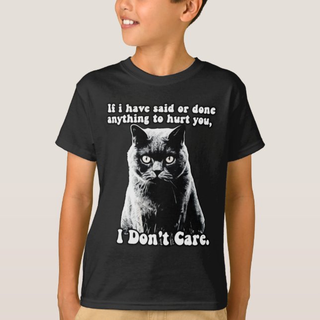 Funny Grumpy Cat Meme For Kitten Persons Owners T  T-Shirt (Front)