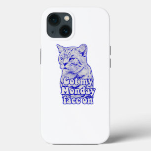 Funny grumpy cat meme for kitty persons and owners iPhone 13 case