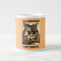 Funny Grumpy Cat Morning Coffee Meme Art