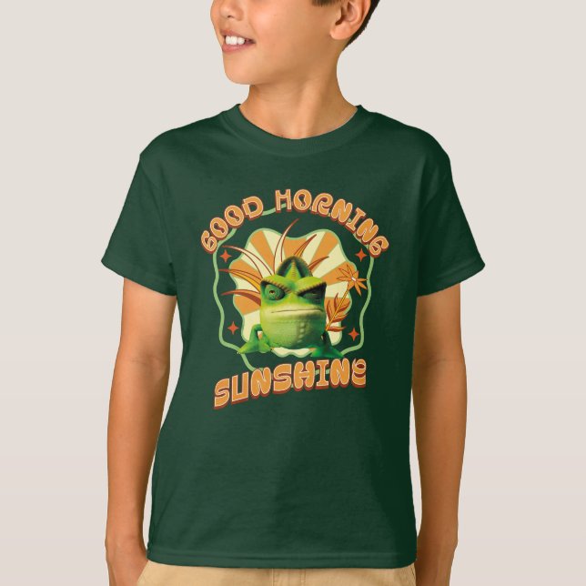 Funny Grumpy Chameleon Morning Humour T-Shirt (Front)